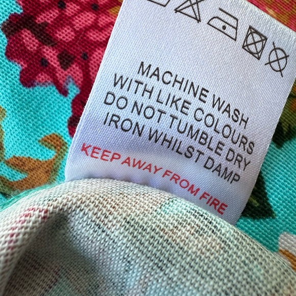 Lindy Bop Ophelia Vintage 50s Turquoise Floral Garden Party Picnic Dress, 4X (1X - Picture 12 of 13